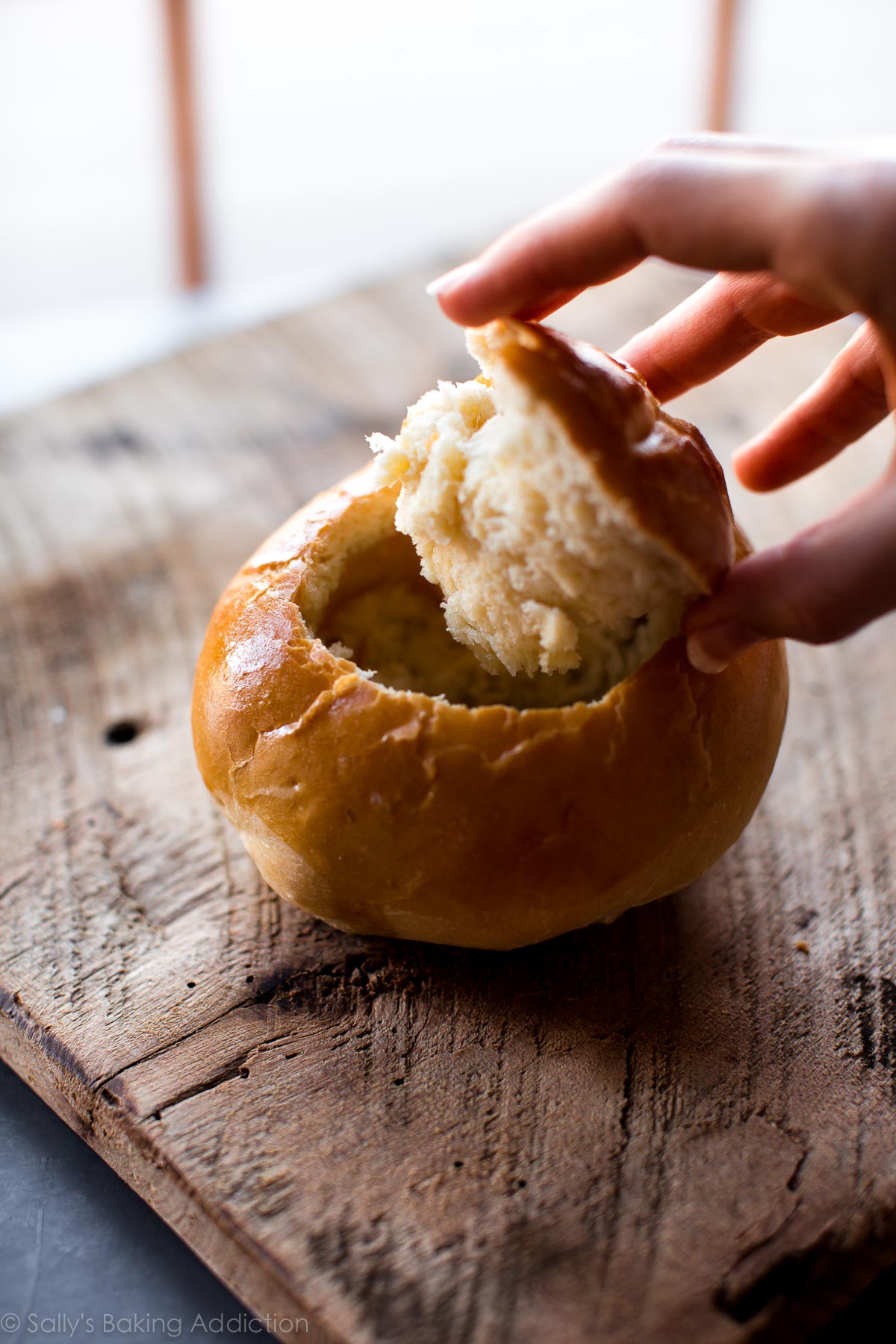 How to make homemade bread bowls on sallysbakingaddiction.com